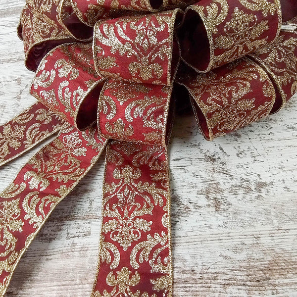 Burgundy And Gold Wrapping Paper