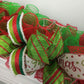 Christmas Fireplace Decor, Xmas Garland : Red Lime White