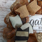 Gather Here Wreath | Fall Mesh Door Wreath | Thanksgiving Brown Ivory Black