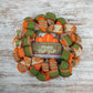 Happy Fall Y'All Wreath - Farm Truck Thanksgiving Front Door Wreath - Brown Orange Burlap Green