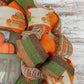 Happy Fall Y'All Wreath - Farm Truck Thanksgiving Front Door Wreath - Brown Orange Burlap Green