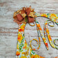 Fall Themed Wooden Monogram Door Hanger, Customizable Sizes, Subtle Home Décor for Autumn