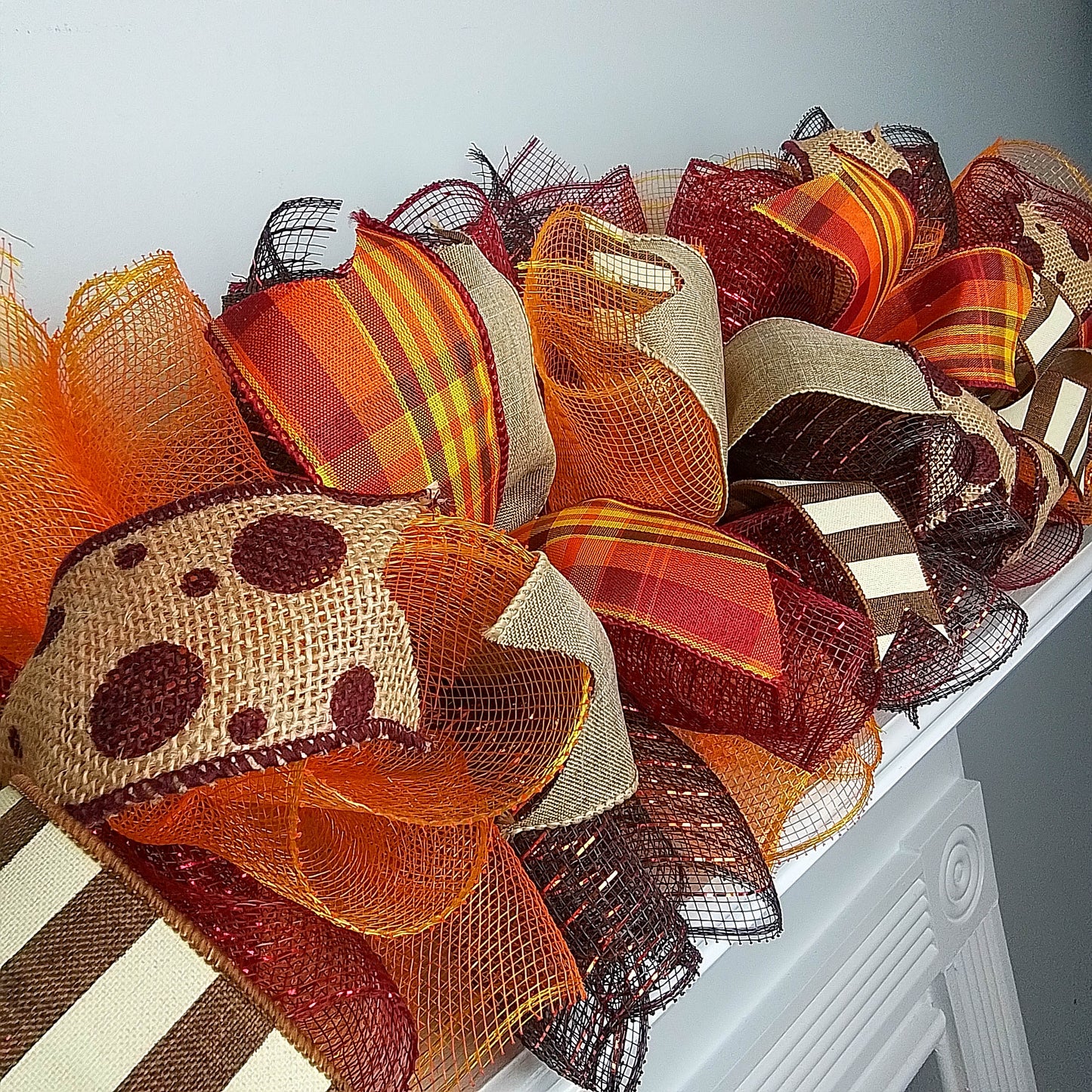 Fall Autumn Garland, Thanksgiving Mantle Decoration