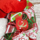 Santa Claus Wreath | Plush Christmas Mesh Outdoor Front Door Wreath