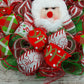 Santa Claus Wreath | Plush Christmas Mesh Outdoor Front Door Wreath