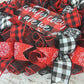 Buffalo Plaid Check Christmas Wreath | Black Red White | Comfy Cozy Are We