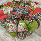 Merry Christmas Wreath | Merry Christmas Y'all | Mesh Front Door Wreath | Red Green White Black