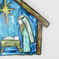 Nativity Hand Drawn Door Hanger, Church Christmas Decorations, Perfect Preacher Gift