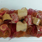 Staircase Christmas Garland for Mantle or Front Porch - Mantel Decor - Burgundy Gold