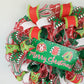 Ugly Christmas Sweater Wreath - Xmas Mesh Door Decor - Holiday Decorations - Red White Emerald Green