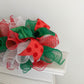 Garlands for Christmas, Xmas Mantel Decor, Red Emerald White