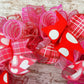 Valentine's Day Wreath - Valentine;s Mesh Door Wreath - Valentine Wreath