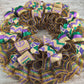 Mardi Gras Wreath | Fat Tuesday Mesh Door Wreath