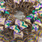 Mardi Gras Wreath | Fat Tuesday Mesh Door Wreath