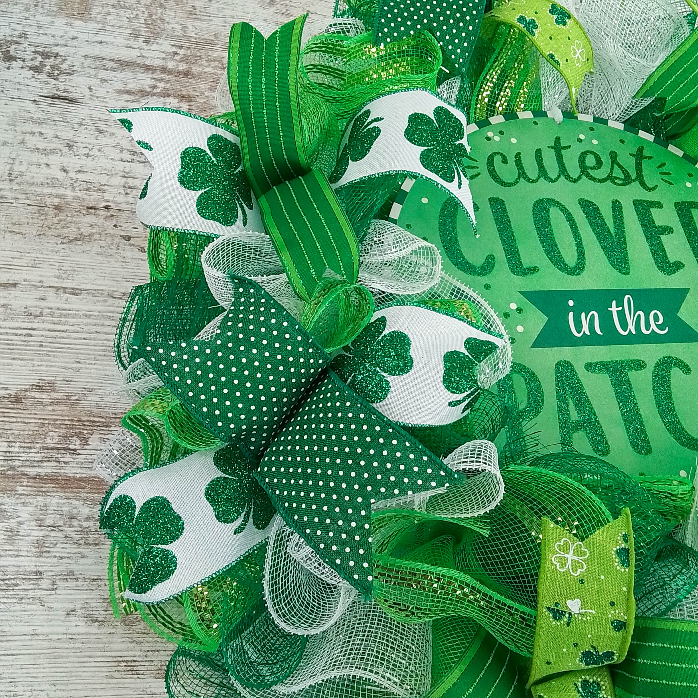 St. Patrick day clover factory wreath