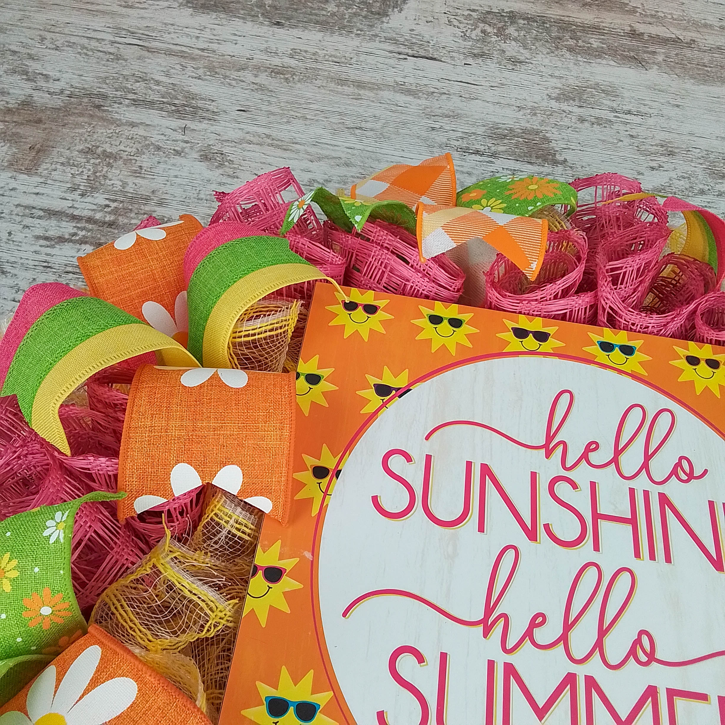 Handmade Wreath! 2024 Hello sunshine, hello summer!