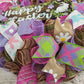 Happy Easter Wreath | Welcome Door Wreaths Decorations | Burlap Pink Purple