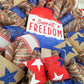 Sweet Freedom Fourth of July Mesh Door Wreath - Independence Day