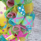 Summer Flip Flop Wreath | Spring Front Door Decor | Yellow Pink Blue Green