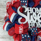 Navy Blue Fourth of July Mesh Door Wreath