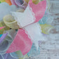 Pastel Rainbow Wreath, Decorative Door Hanger, Cheerful Spring Decoration