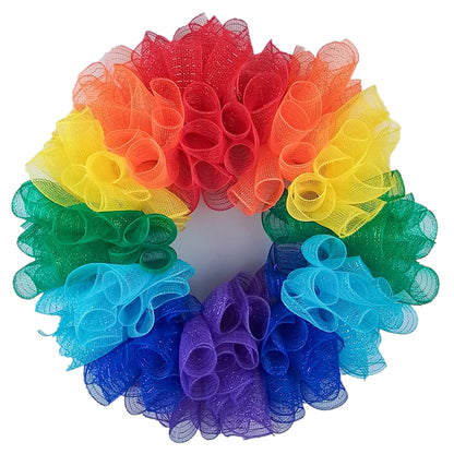 Pride Wreath, Rainbow Baby Shower Gift, Same Sex Marriage Support Decor