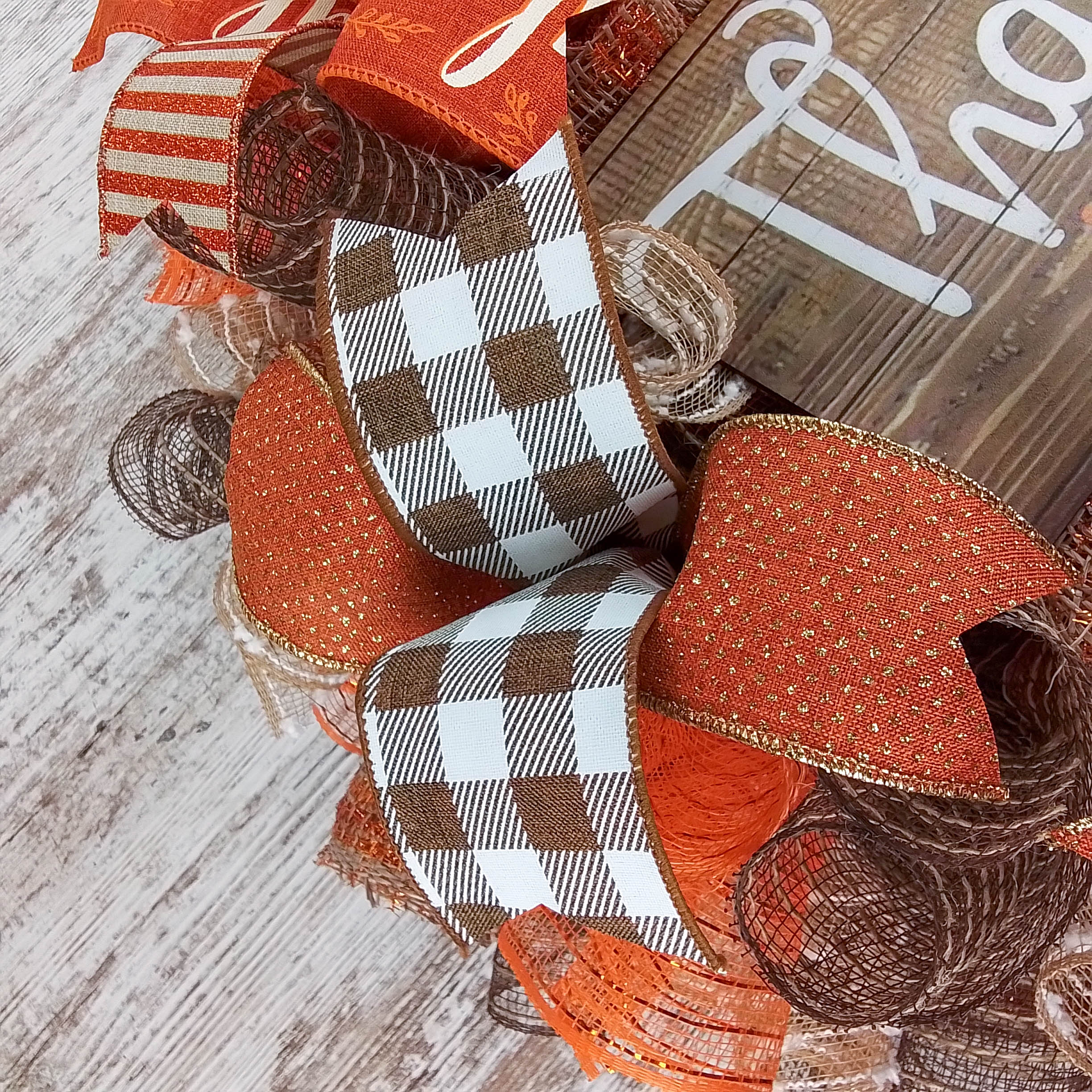 Thankful - Buffalo store plaid wreath