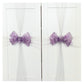 Purple and Silver Christmas Tree Topper Bow