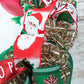 Santa Claus Wreath | Christmas Mesh Outdoor Front Door Wreath