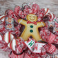 Gingerbread Wreath - Fun Christmas Wreath - Outdoor Front Door Wreath