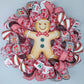 Gingerbread Wreath - Fun Christmas Wreath - Outdoor Front Door Wreath