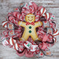 Gingerbread Wreath - Fun Christmas Wreath - Outdoor Front Door Wreath