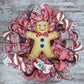 Gingerbread Wreath - Fun Christmas Wreath - Outdoor Front Door Wreath