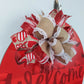 Red Heart Door Hanger, Welcome Sign, Festive Home Decor