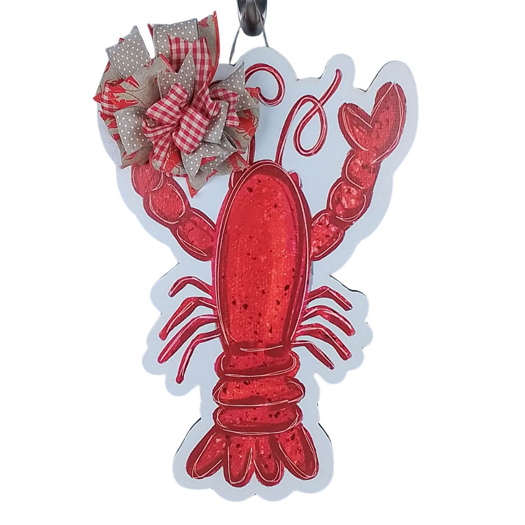 Lobster Door Hanger, Nautical Home Decor, Unique Seafood Gift Idea