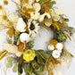 Sunflower, Eucalyptus and Pumpkin Fall Door Wreath