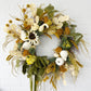 Sunflower, Eucalyptus and Pumpkin Fall Door Wreath