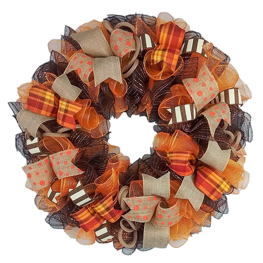 Fall Wreaths Ideas | Fall Wreaths for Sale | Thanksgiving Wreath : F3 - Pink Door Wreaths