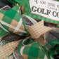 Golfer Front Door Wreath | If We're Not Home Check the Golf Course Mesh Wreath - Pink Door Wreaths