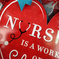 Nursing Heroes Wreath - Hospital Nurse Graduation Burlap Wreath - Pink Door Wreaths