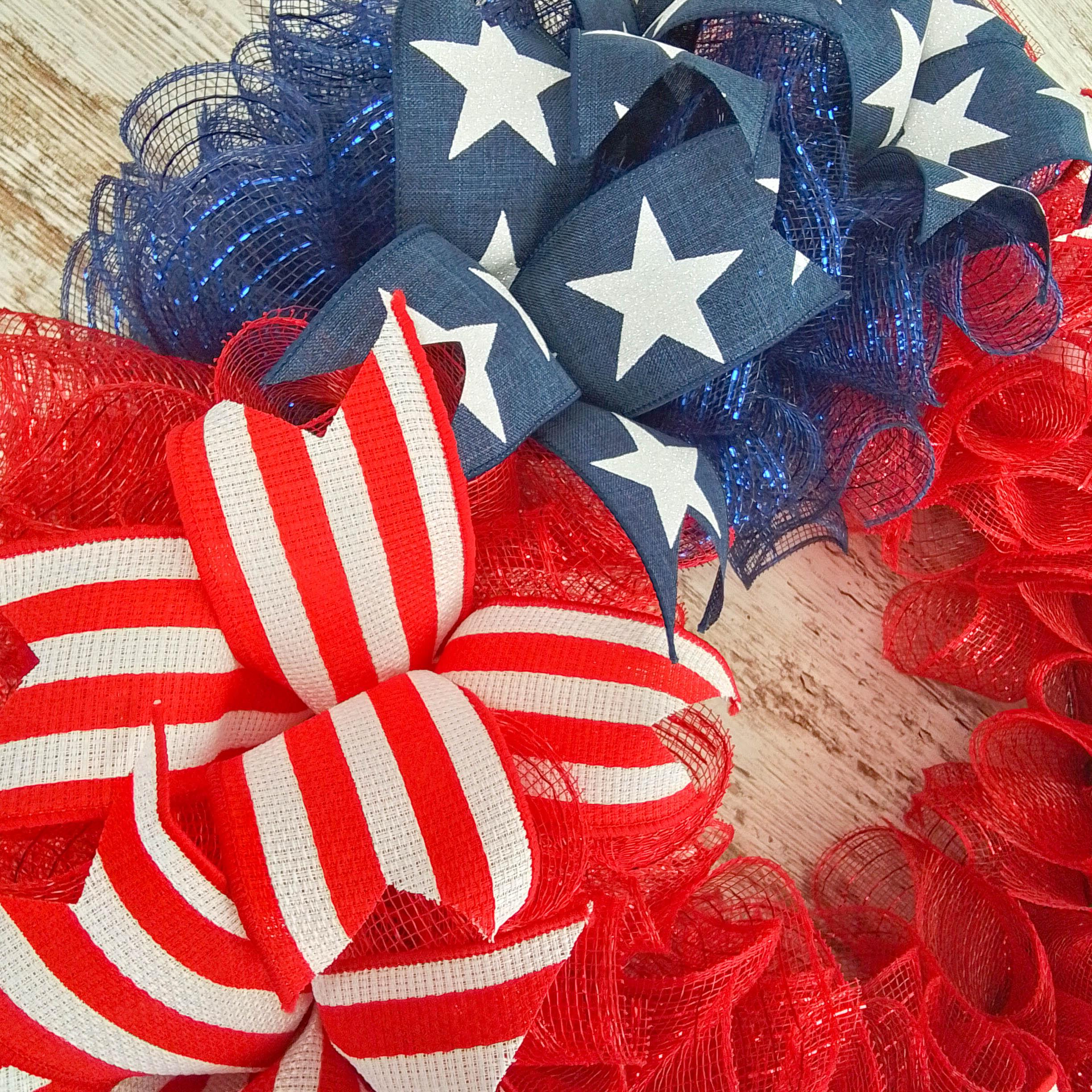 Patriotic Wreath, Happy 4th of July, Patriotic wreath for front door. door wreath, 4th of July wreath, 4th of July outlets wreath for front door