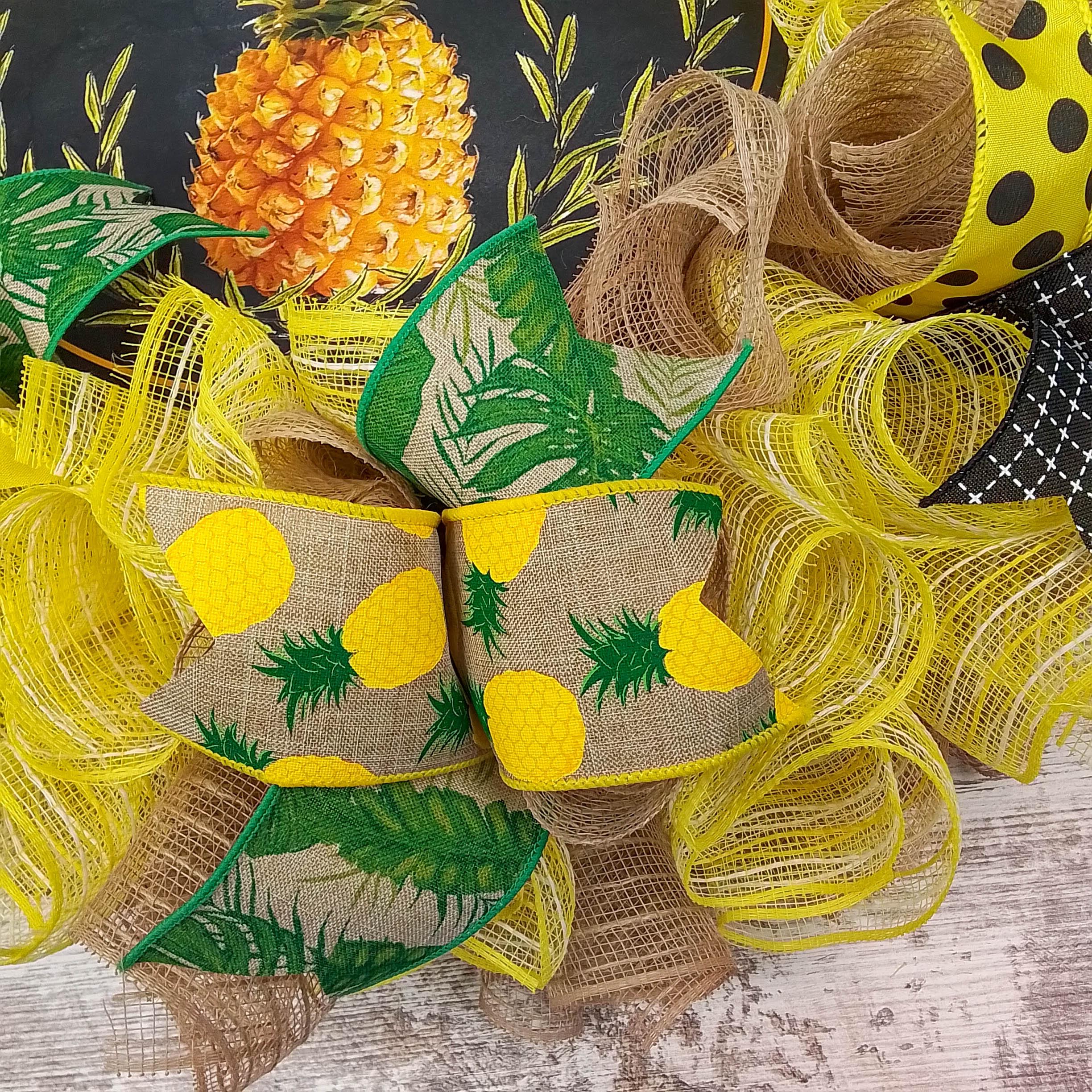 Pineapple buy Deco Mesh Wreath