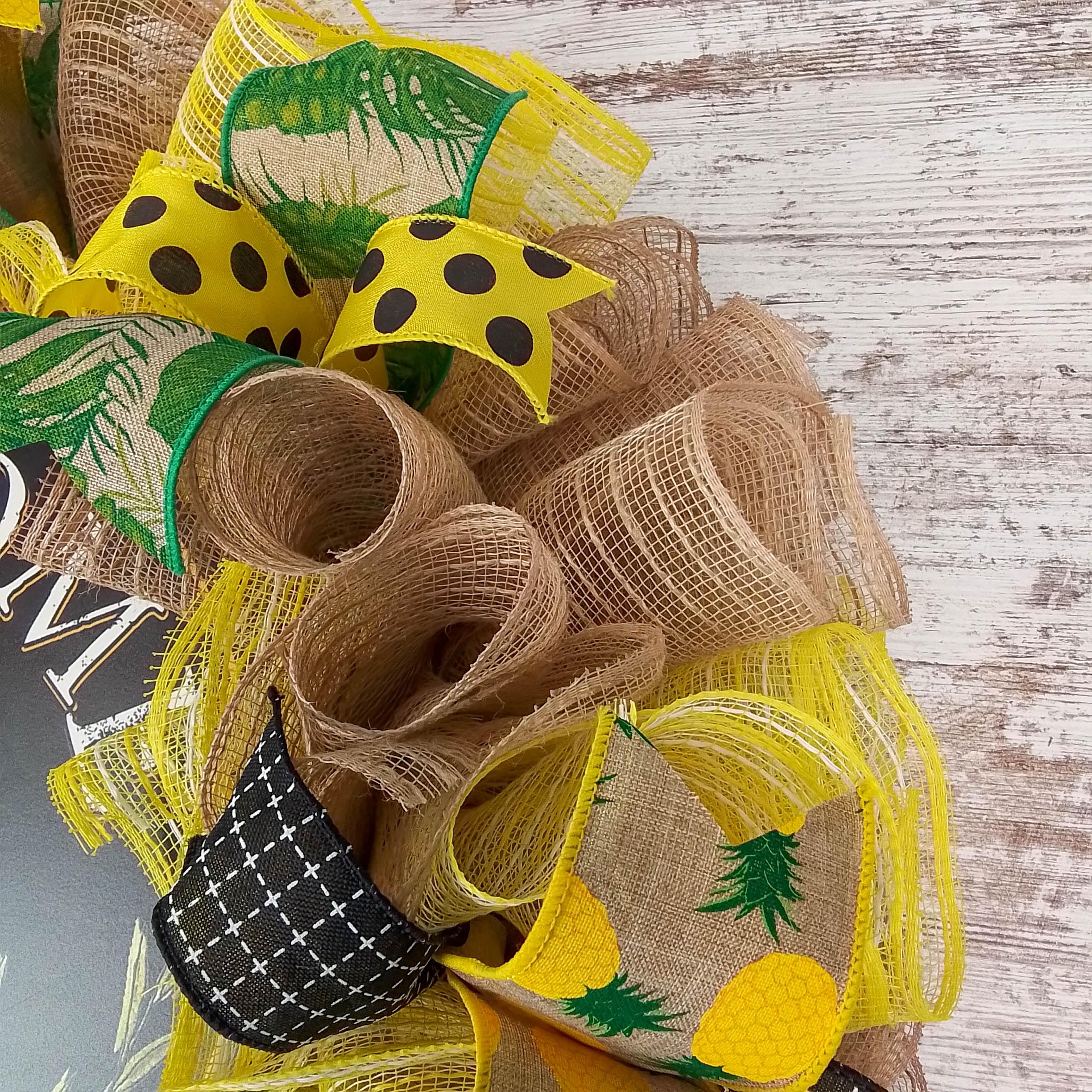 Pineapple Deco Mesh Wreath orders