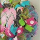 Flip to my Flop Wreath - Summer Spring Front Door Decor - Beach Decoration - Lime Green Pink Turquoise Black
