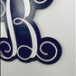 Letter Door Hanger | Mom Gifts from Son | Wooden Monogram Door Hanger Wreath | LOTS OF COLORS