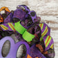 Purple Boo Halloween Door Wreaths | Orange Black Mesh Wreath - Pink Door Wreaths