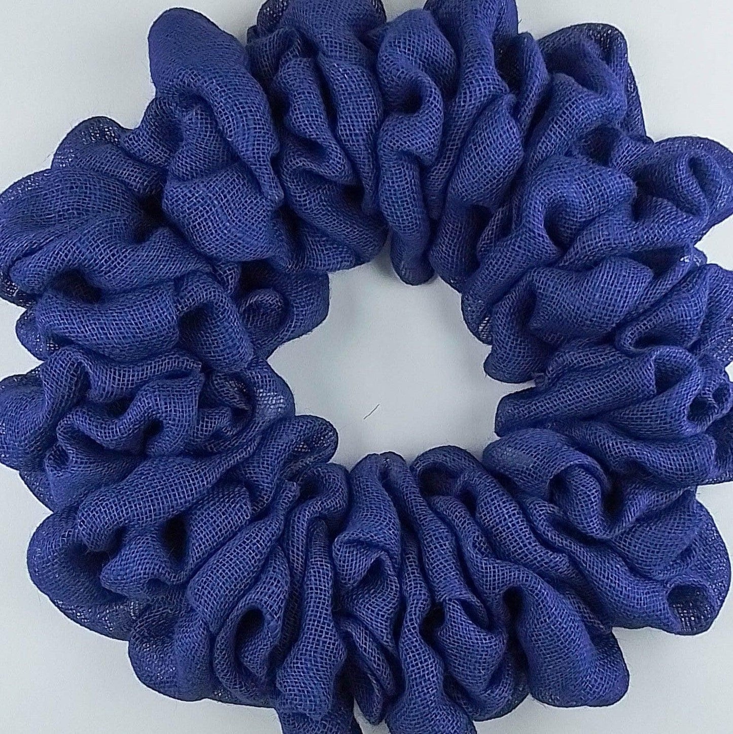 Royal Blue Plain Burlap Wreath Already Made - Everyday Wreath to Decorate DIY - Add Bow, Ribbons on Your Own - Premade - Pink Door Wreaths