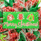 Ugly Christmas Sweater Wreath - Xmas Mesh Door Decor - Holiday Decorations - Red White Emerald Green - Pink Door Wreaths