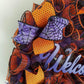 Welcome Halloween Door Wreaths | Orange Black Purple Mesh Wreath - Pink Door Wreaths