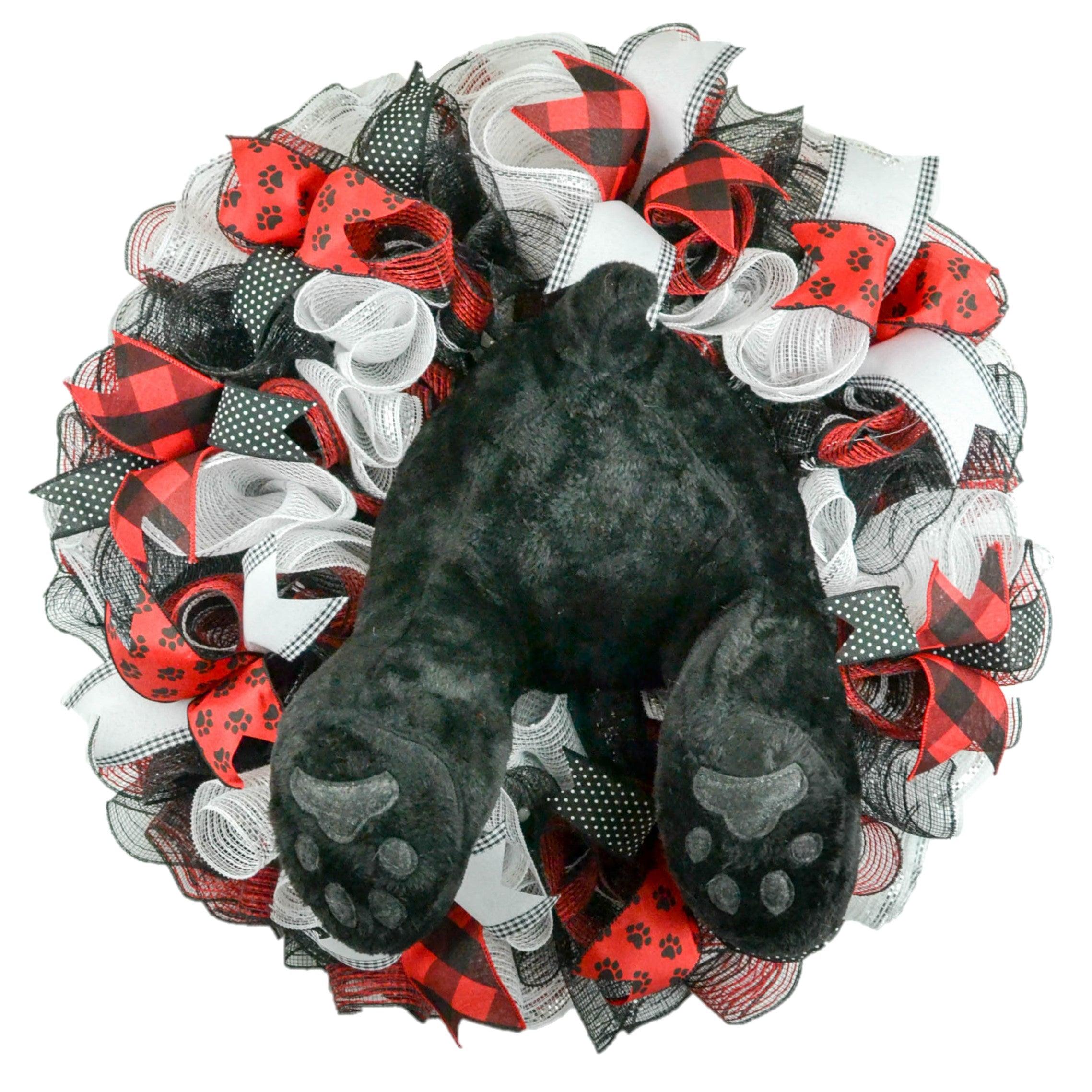 Buffalo Check Dog newest Lovers Wreath